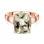 Prasiolith-Ring, 925 Silber rosévergoldet  ca. 5,50 ct image number 0