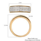 Diamant Cluster Ring 925 Silber Gelbgold Vermeil image number 5