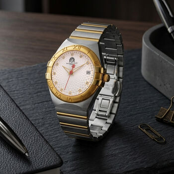 WILLIAM HUNT - Moissanit Uhren 21.5 cm Bicolor ca. 0,01 ct.