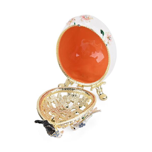 LIVMORE Ei-Design Schmuckdose, 5x5x8,2cm, Wei&szlig; image number 5