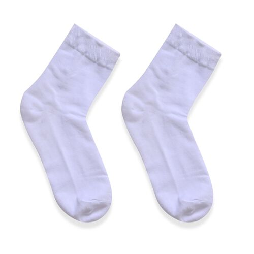 4er-Set - Socken, Polyester-Baumwolle, Größe 36-40, Weiß image number 1