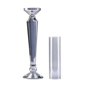 The 5th Season Kristall-Kerzenhalter, 59cm H&ouml;he, rauchschwarz