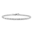 EVER TRUE Weißer Diamant Armband ca. 19 cm Nickelfreies Messing