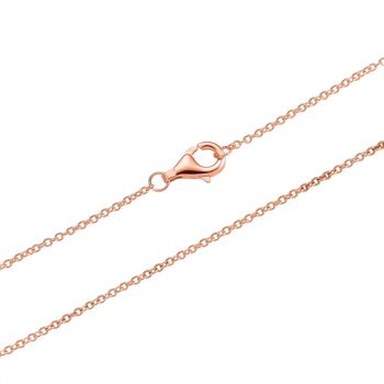 D'Joy AAAA Pfirsich-S&uuml;&szlig;wasser Barockperle Anh&auml;nger mit 50cm Kette, 925 Silber ros&eacute;vergoldet