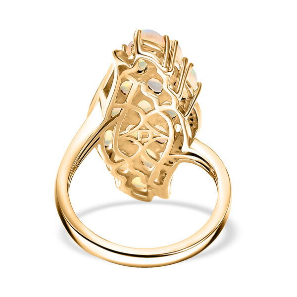 D'Joy AA nat&uuml;rlicher, &auml;thiopischer Welo Opal und Zirkon Ring - 2,34 ct. image number 5