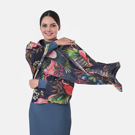 LA MAREY - Großformatiger Schal, 100% Kaschmirwolle, 70 x 195 cm, Dunkler Wald