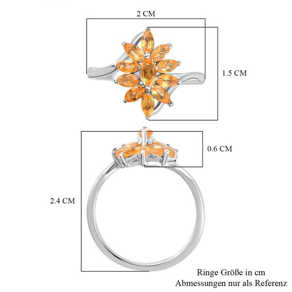 Feuer opal Ring 925 Silber rhodiniert (Größe 16.00) ca. 0,63 ct image number 6