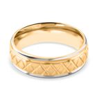 Reines Wolframcarbid Bicolor Ring (Größe 16.25) ca. 6,70g