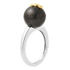 Shungit Ring 925 Silber Bicolor  ca. 10,75 ct image number 4