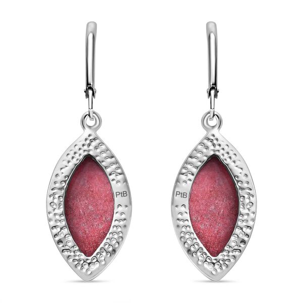 AA Norwegischer Thulit Ohrringe Silberfarben ca. 19.80 ct image number 5