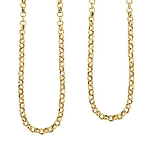 Italienische Erbs-Kette, ca. 45 cm, 585 Gelbgold image number 0