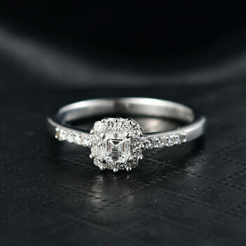 LUXURIANT DIAMOND - Lab Grown Diamant SI-GH Ring 925 Silber rhodiniert (Gr&ouml;&szlig;e 18.00) ca. 0.50 ct