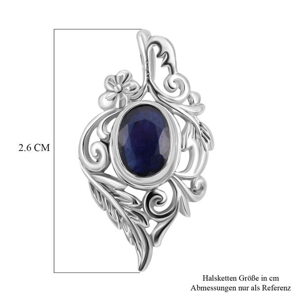 Royal Bali - Blauer Saphir-Anh&auml;nger, 925 Silber ca. 1,50 ct image number 5