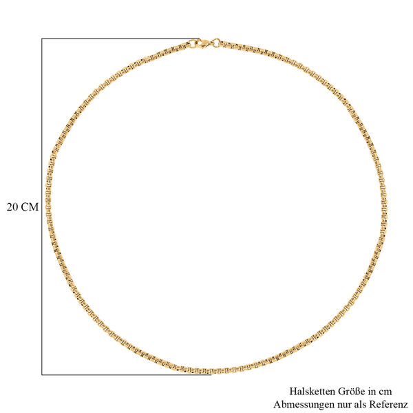 Reiner Edelstahl IP-Gelbbeschichtung Halskette ca. 60 cm ca. 16,00g image number 4