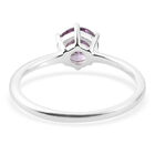 3er-Set Amethyst Zirkonia Solitär Ring, Ohrstecker und Anhänger 925 Silber ca. 2,50 ct image number 4