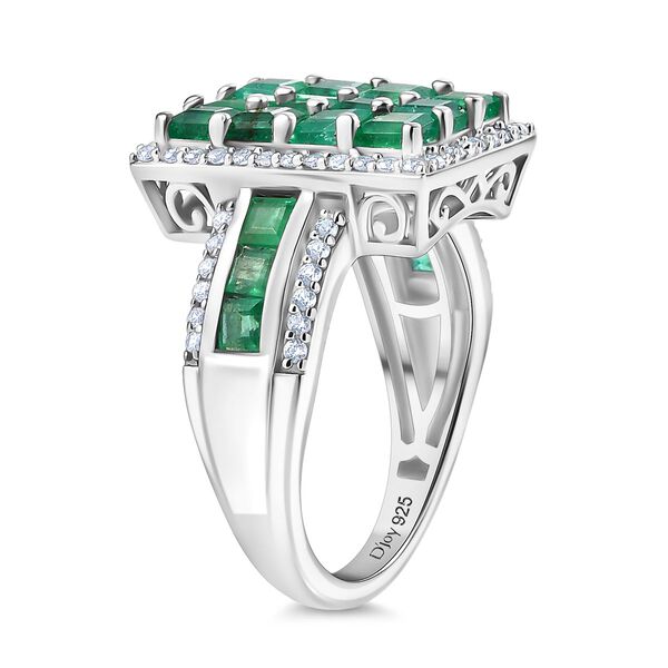 D&rsquo;joy AA Smaragd Ring 925 Silber rhodiniert (Gr&ouml;&szlig;e 21.00) ca. 3,15 ct image number 4