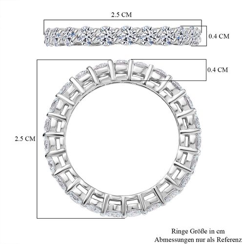LUXURIANT DIAMOND - Lab Grown Diamant SI Ring 925 Silber rhodiniert (Größe 18.00) ca. 2.00 ct image number 6