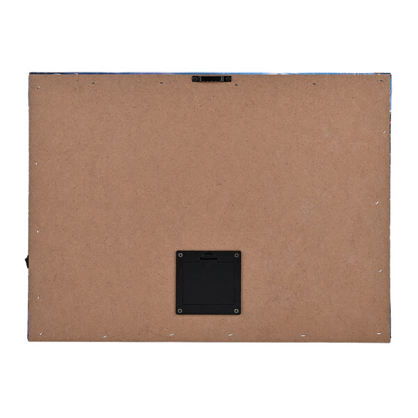 LED-Leinwandbild Weihnachtsbaum am See, mit 3 warmwei&szlig;en LEDs und 30 Lichtfasern, 30x40x1,8cm image number 4