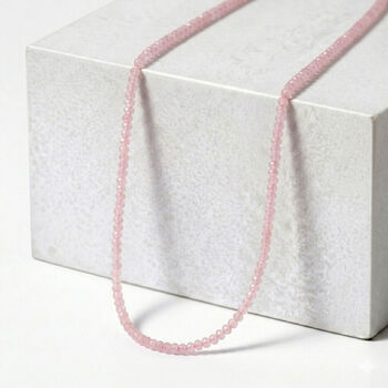 D'Joy Rosa Jade 50+5cm Halskette - 130 ct.