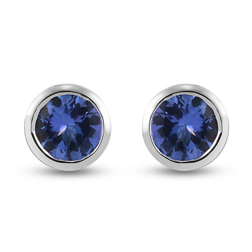 RHAPSODY AAAA Tansanit-Ohrringe, 950 Platin ca. 1,03 ct image number 0