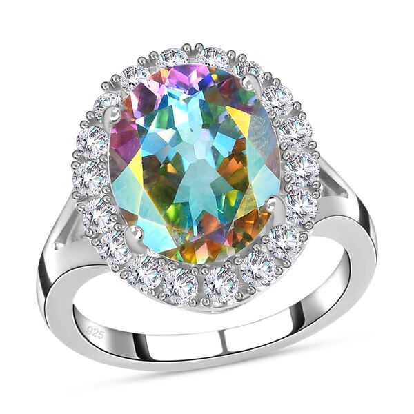 Merkur mystischer Topas und Zirkon-Ring - 5,71 ct. image number 4