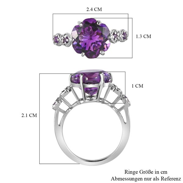 GP Italian Garden Kollektion - Afrikanischer Amethyst und blauer Saphir-Ring - 5,38 ct. image number 7