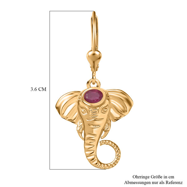 D'Joy AA Afrikanische Rubin Ohrringe - 0,57 ct. image number 6