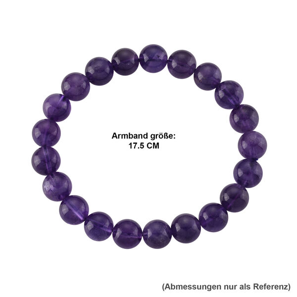 Afrikanischer Amethyst Armband Flexibles (ca.18-19 cm) ca. 110,00 ct. image number 3