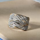 Diamant Ring 925 Silber Platin-Überzug image number 1