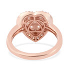88 Facetten Moissanit Ring 925 Silber rosévergoldet  ca. 0,89 ct image number 5