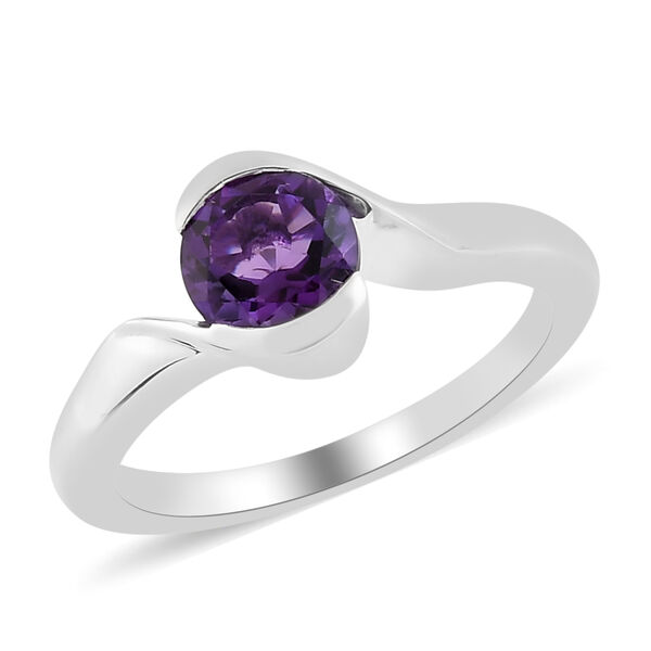 Afrikanischer Amethyst Bypass-Ring, 925 Silber  ca. 0,79 ct image number 4