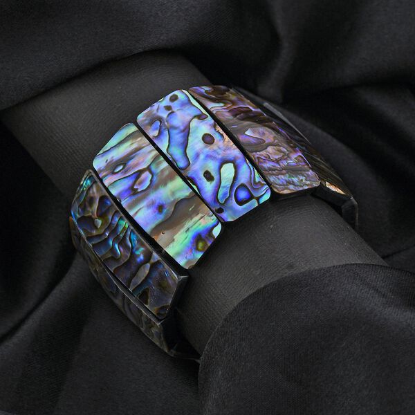 Royal Bali - Abalone Muschel flexibles Armband, 18 cm image number 1