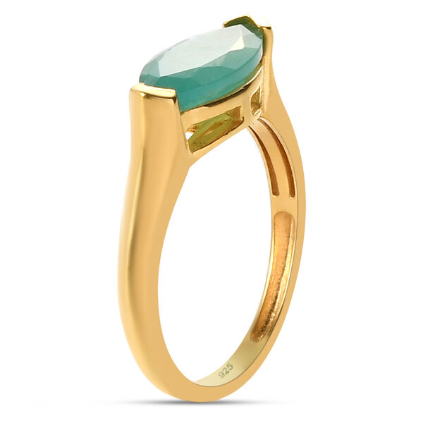 Grandidierit Solit&auml;r Ring 925 Silber vergoldet  ca. 1,75 ct image number 10