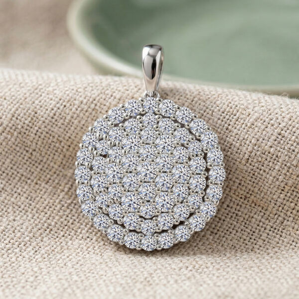 LUXURIANT DIAMOND - Lab Grown Diamant SI-GH Anh&auml;nger 925 Silber Rhodiniert ca. 3,00 ct. image number 2