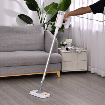 HOMESMART multifunktioneller Dampfreiniger, 1500W, Wei&szlig;