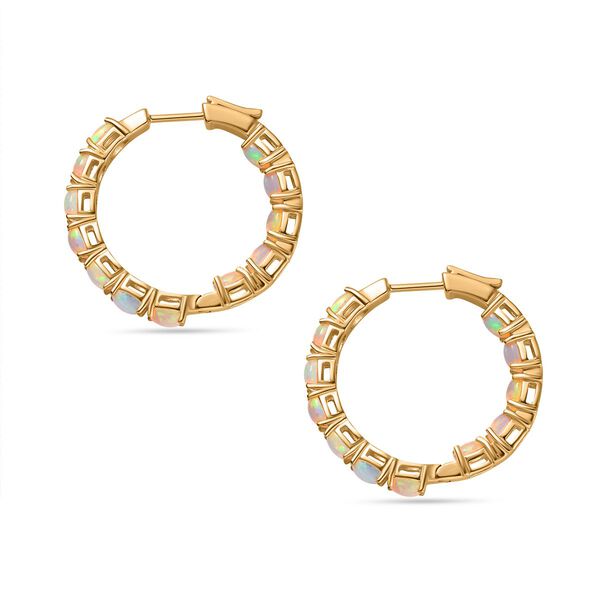 AA nat&uuml;rliche, &auml;thiopische Welo Opal-Ohrringe - 3,89 ct. image number 6