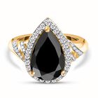 Elite Shungit und Zirkon Ring - 3,49 ct. image number 0