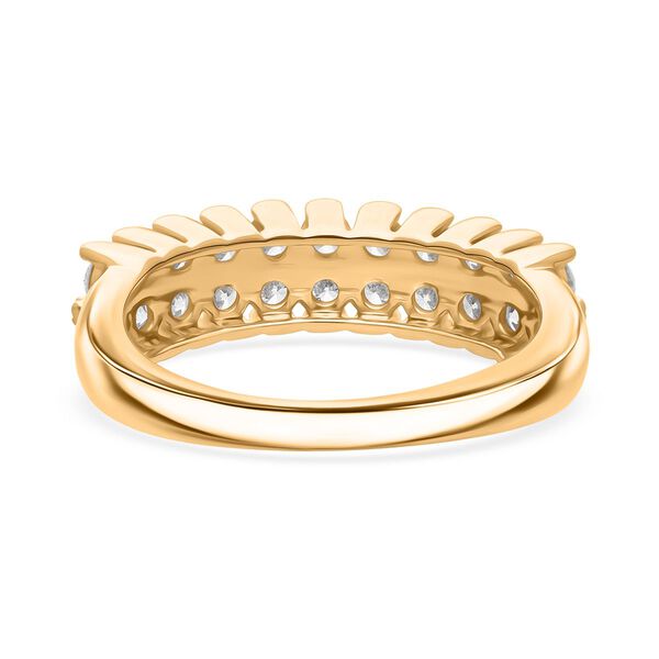 LUXURIANT DIAMOND - Lab Grown Diamant VS-EF SGL zertifiziert Ring 925 Silber 750 Gelbgold Vermeil (Größe 17.00) ca. 1.00 ct image number 5