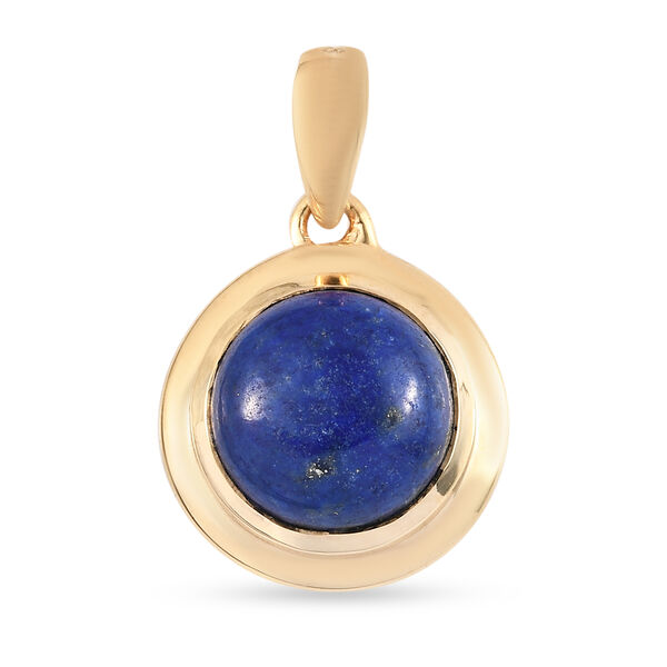 Lapislazuli Chakra Anh&auml;nger 925 Silber vergoldet ca. 4,85 ct