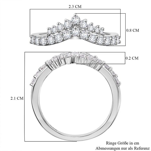 Moissanit Wishbone Ring - 0,57 ct. image number 7