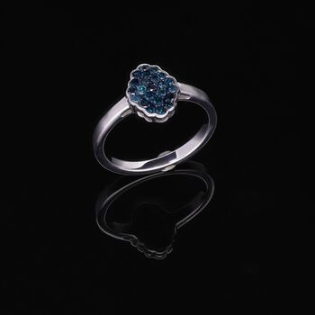 Blauer Diamant-Ring - 0,50 ct.