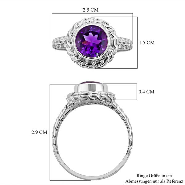 Royal Bali Kollektion - Afrikanischer Amethyst-Ring - 2,47 ct. image number 5