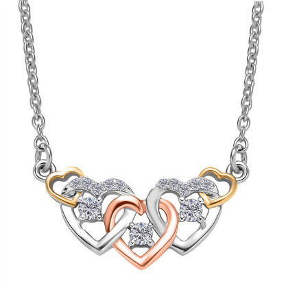 LUXURIANT DIAMOND - Lab Grown Diamant SI-GH Halskette ca. 45 cm 925 Silber ca. 0,25 ct.