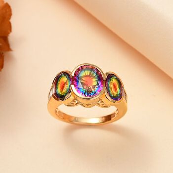 Nebel Quarz und Zirkon Ring - 6,15 ct.