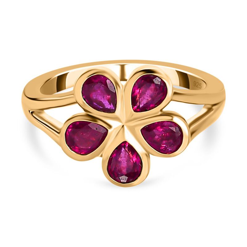 Afrikanischer Rubin floraler Ring - 1,99 ct. image number 0