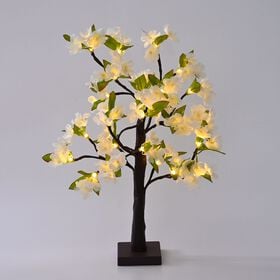 Deko-Baum mit LED-Lichtern, 60 cm, Grün