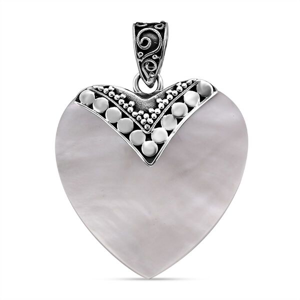 Royal Bali Collection- Perlmutt Herz Anhänger- 1 Karat image number 0