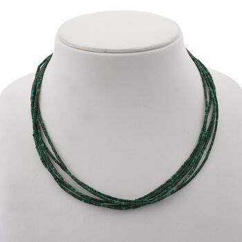 Synthetische Malachit Halskette, 45 cm - 77,50 ct.