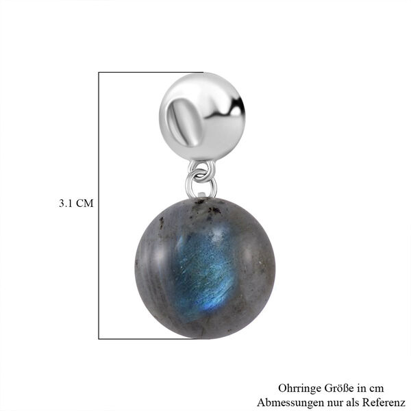 Labradorit Ohrringe - 56 ct. image number 6