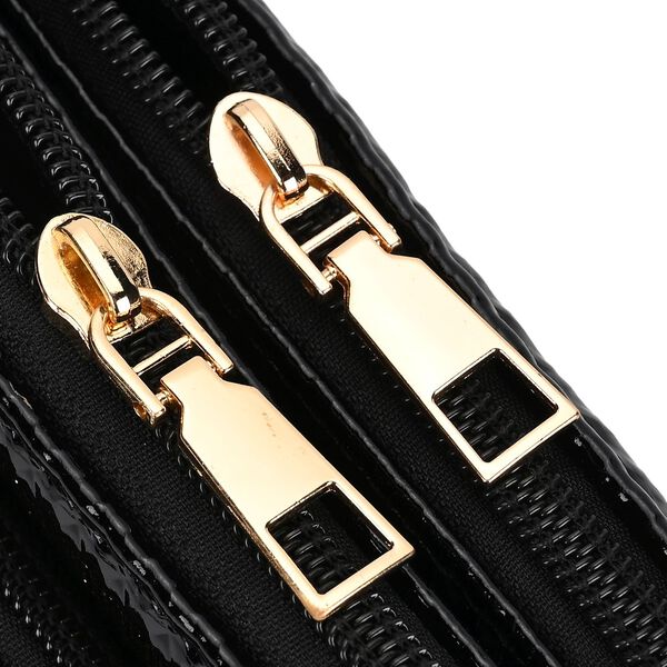 Stylische Sling Crossbody Tasche, Gold image number 7